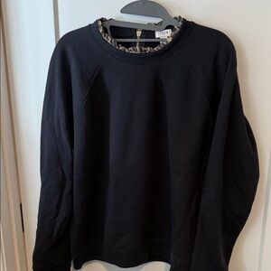 J. Crew Factory Black Crewneck Sweater